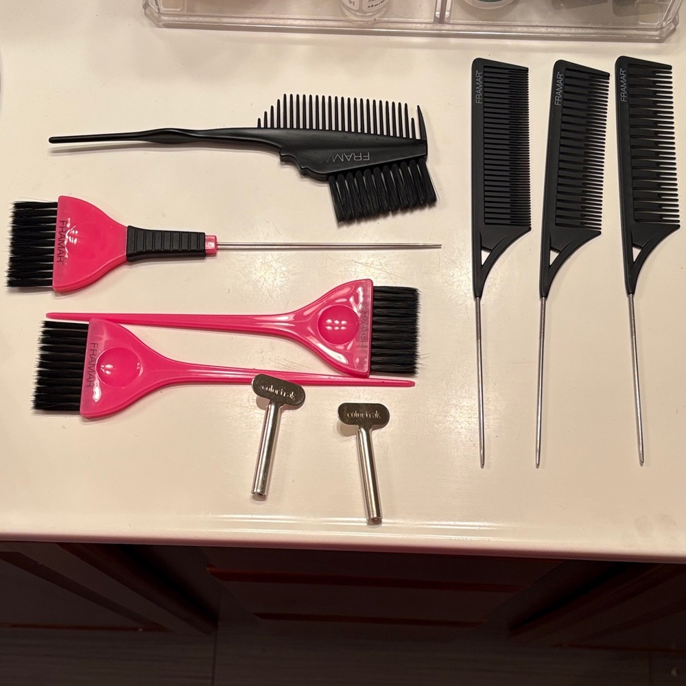 Framar and Colortrak hair coloring tools
